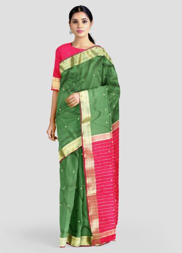 Boutique/Plain Banarasi Silk Blend Saree